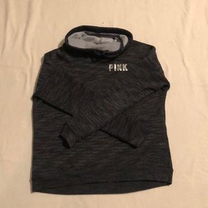 Fuzzy lined VS PINK cowl neck sweatshirt